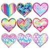 TIANYING Fashionable Iron Heart Patch, Applique Cute Embroidery Patch, Decorative