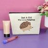 Sazuwu Hedgehog Gifts for Women Hedgehog Lover Gift Makeup Bag
