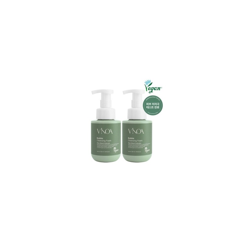 (2ea) Vinoa Bubble Vegan Cleansing Foam 300ml / Low-irritation foam