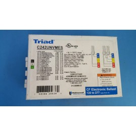 Universal Lighting Technology CF Electronic Ballast, Universal, 120V- 277V, C242UNVMES, Triad