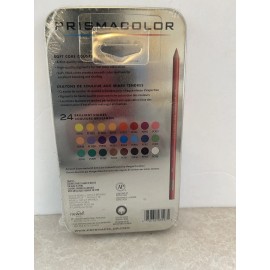 Prismacolor Premier Soft Core Colored Pencils .  24 Ct. New In Tin