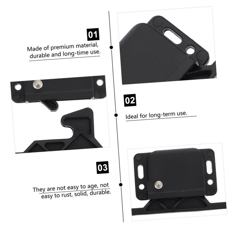 jojofuny Rv Cabinet Latch Push to Close Latch for Safety