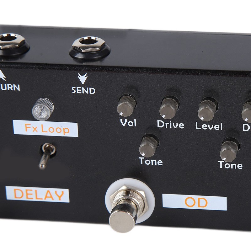 Guitar Multi Effect Pedal Overdrive Delay Reverb Distortion Fx Loop