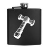 6oz (170ml) 'Dwarf Hammer' Pocket Hip Flask (HP00032566)
