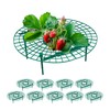 Relaxdays Strawberry Ripper, Set of 10, Snail Protection, Strawberries, Plastic,