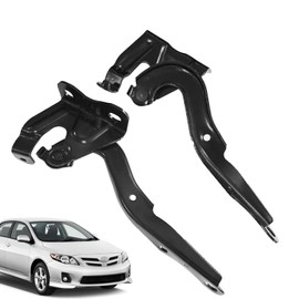 XUKEY 2pcs Hood Hinge Set Compatible with Toyota Corolla 2009-2013 Front Left/Right Driver and Passenger Side 5342002170, 5341002170,TO1236161,TO1236162