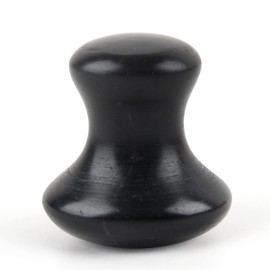 Sun & Sia - Facial Massage Stone Jade Black, Gua Sha Mushroom Made of Natural Stone, Anti-Ageing Massager Made of Jade, Reduces Fine Lines, Stimulates Blood Circulation, for Healthy, Radiant Skin