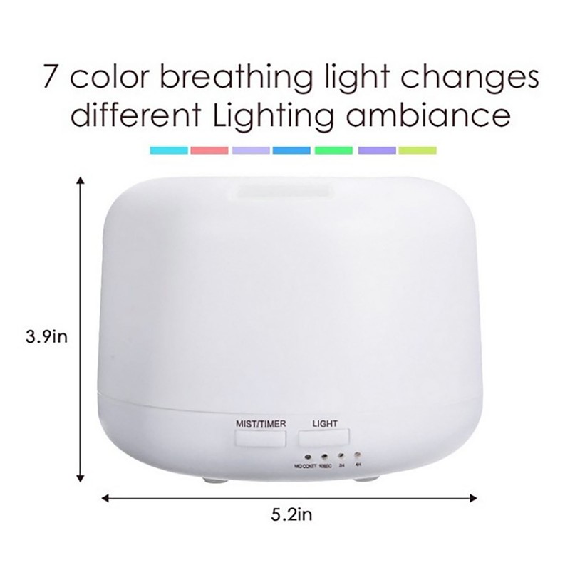 Essential Oil Diffuser with Remote Control 500ML Aromatherapy Humidifier for