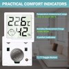 Thermometer Hygrometer Indoor Set, 5 Pieces Mini Digital LCD Humidity