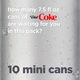 Diet Coke, 7.5 fl oz (pack of 10)