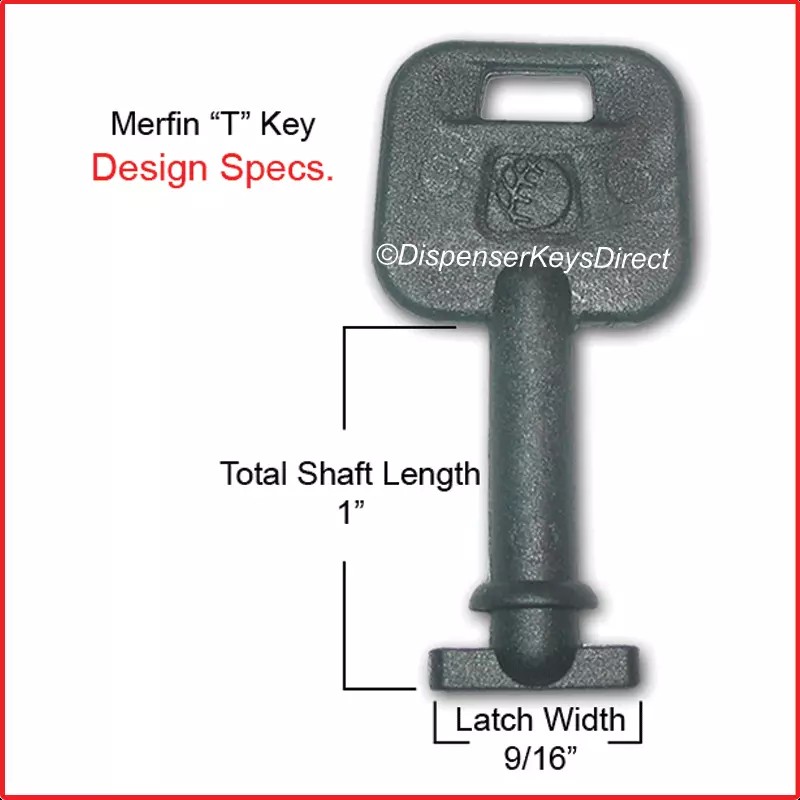 Merfin, Kruger, SCA Tissue, San Jamar, Vondrehle Merfin Dispenser Key