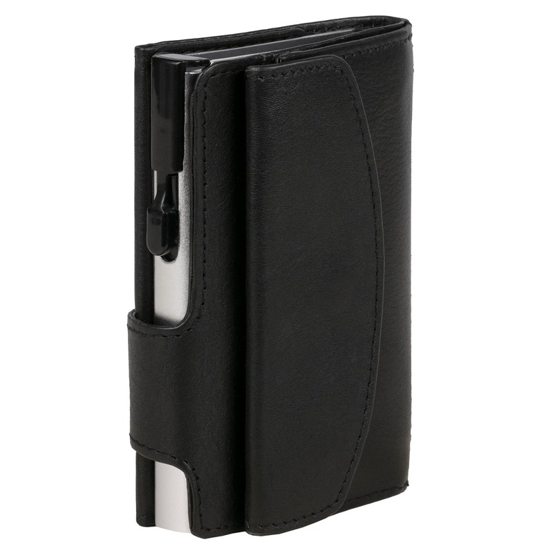 ClickSafe® Credit Card Holder with Coin Compartment and Note Compartment