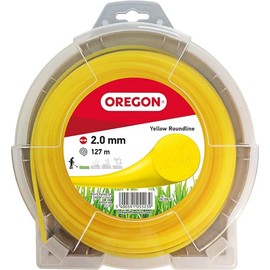 Oregon Yellow Round Strimmer Line Wire for Grass Trimmers and Brushcutters, Professional Grade Nylon, Fits Most Strimmers, 2.0 mm x 127 m (69-358-Y)