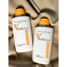 Bettina Barty Summer Vanilla Bath & Shower Gel 500 ml | For Velvety Nourished Skin | Incomparable Fragrance Experience of Vanilla & Oriental Floral Notes | Vegan | 1 x 500 ml