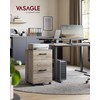 VASAGLE 2-Drawer File Cabinet, Small Rolling Filing Cabinet for Home