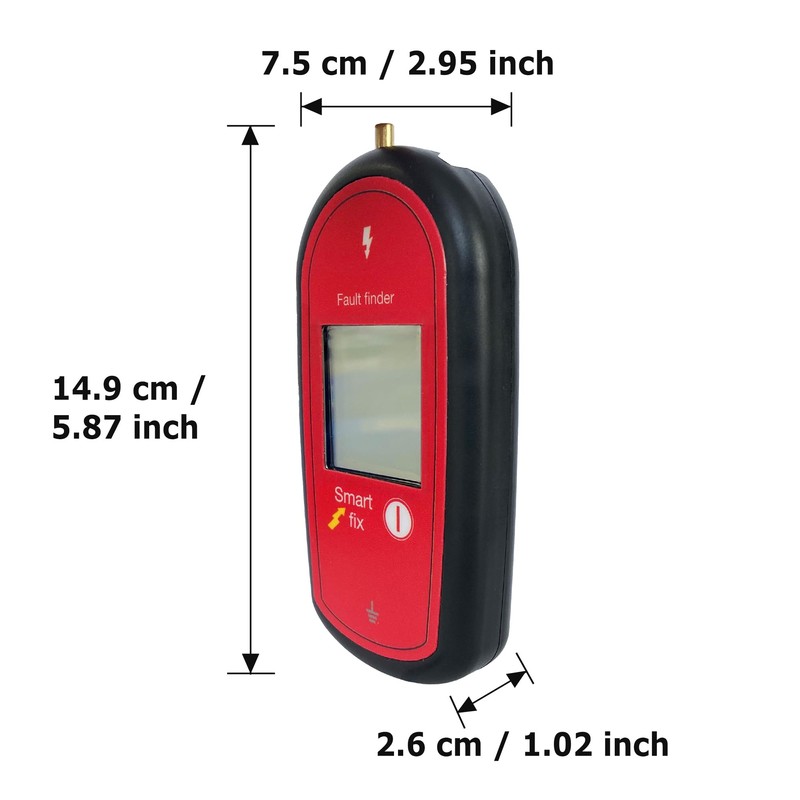 Electric Fence Voltage Tester, Handheld Fence Fault Finder Fence Tester