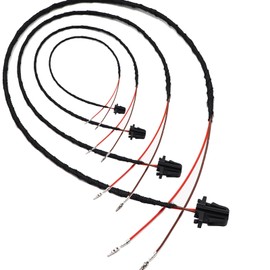 YananAC Entry Lighting Door Light Wiring Harness Door Warning Light Welcome Light Plug Cable for Passat B6 CC Golf Sciroco Sharan Toureg Tigan Touan Phaeton Cayenne Alhambra Superb 3AD947411