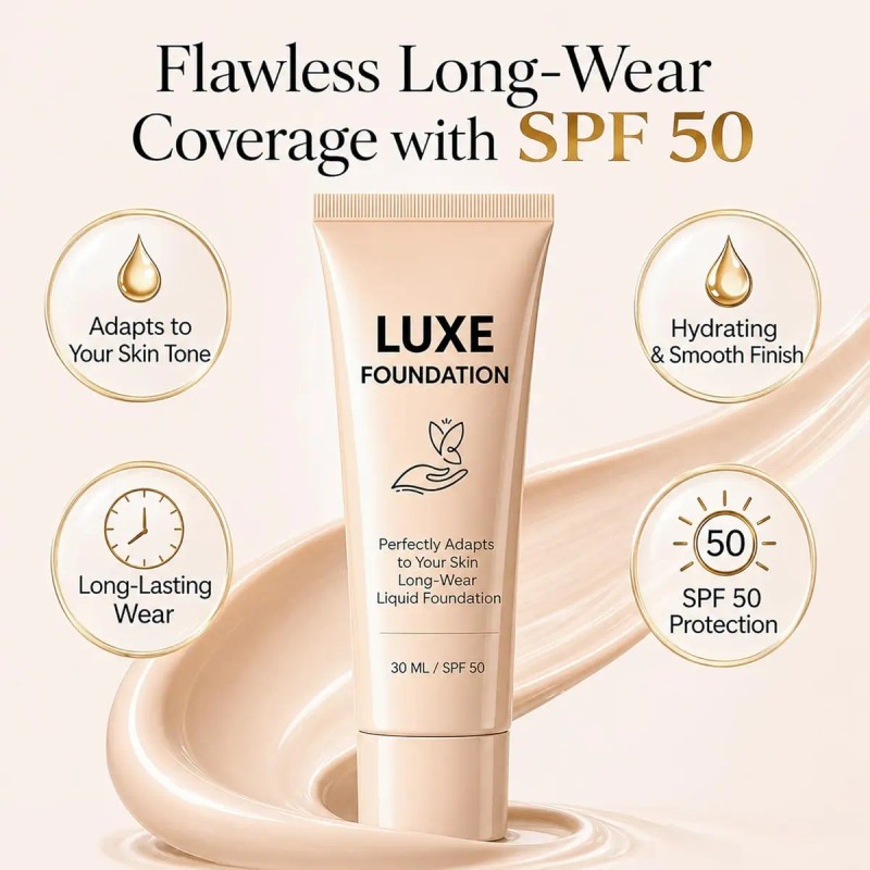 Luxe Smart Shade-adapting Long-wear Liquid Foundation