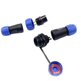 2 x Aviation Plug SP13 2-Pin Female Plug and Male Socket Cable Connector IP68 2 Pin Aviation Plug for Outdoor Lamps Used 250 V 13 A