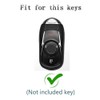 Ysbxitu 4 Button Smart Remote Key Fob Cover with Bling
