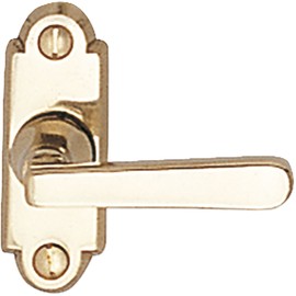 MARCHESI Window Handle Alt-Wien 7 x 35 Square Elegant Window Olive Length 60 mm Polished Brass