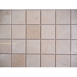 Crema Marfil mosaic polished 2x2