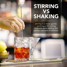 Final Touch Yarai Mixing Pitcher with Hawthorne Strainer - Elevate Your Cocktail Experience with Classic Elegance and Precision Pouring | Durable Glass Construction for Perfect Mixes (GMP110)