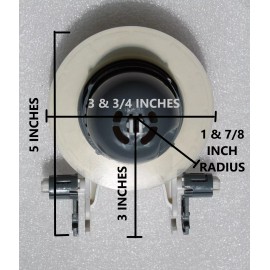 NUFLUSH Vorten Toilet 3-Inch Flapper, Fits 3-inch Flush Hole for 2 Piece Toilets
