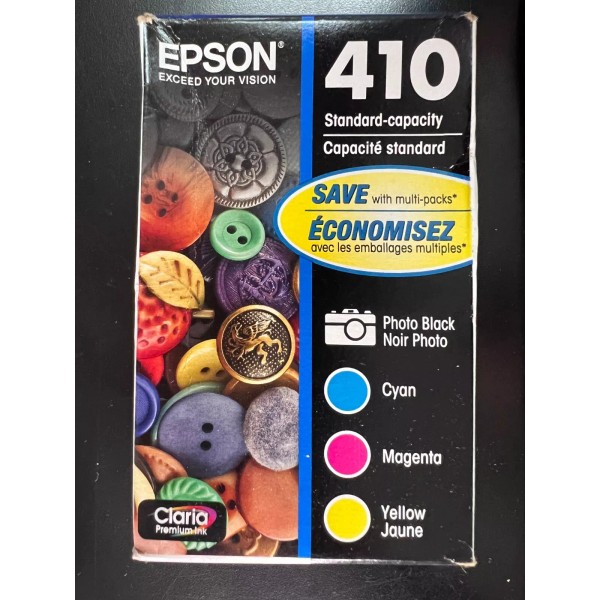 Epson 410 Ink Cartridges Photo Black Yellow Cyan Magenta 2181