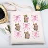 Coquette Cat Tote Bag Cat Lover Gift Soft Girl Gift