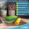 AIDEA Microfibre Cloth Pack of 8, Multifunctional Reusable Cleaning Cloths,