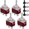 weideer weideer 4Pcs Waterproof Momentary Toggle Switch 12V 30A (ON)-Off-(ON)