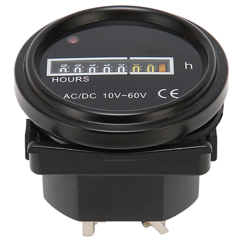 Boat Hour Meter 2.4in Diameter Maximum 99999.99H High Accuracy Mechanical