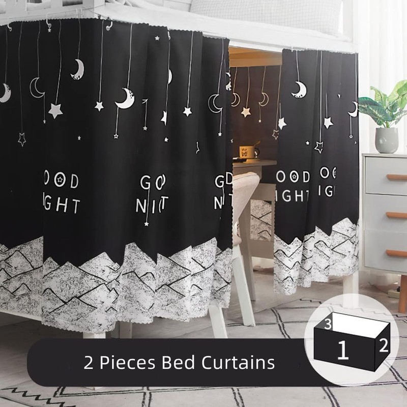 ITODA Students Bunk Bed Curtain Bottom Canopy Bed Curtains Dustproof