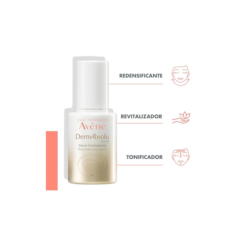 AVENE DermAbsolu Sérum, Concentrado Reafirmante con Bakuchiol, Glicoleol y Polifenoles