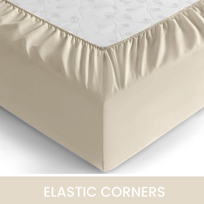 Hafaa Single Fitted Sheet – Easy Care 25 cm Deep