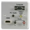 AV Wall Plate+VGA+HDMI, Audio Visual Wall Plates and Floor Boxes