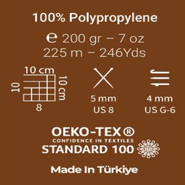 Estako - Cuerda de macramé de poliéster PP de 2 mm, 100% polipropileno, suministros perfectos para colgar en la pared, colgar plantas, tejer 7 onzas (200 g) / 246 años (225 m) (3175 - Benetton verde)