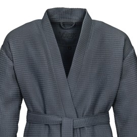 Vossen Women's & Men's "Rome" Bathrobe, Flannel - 740