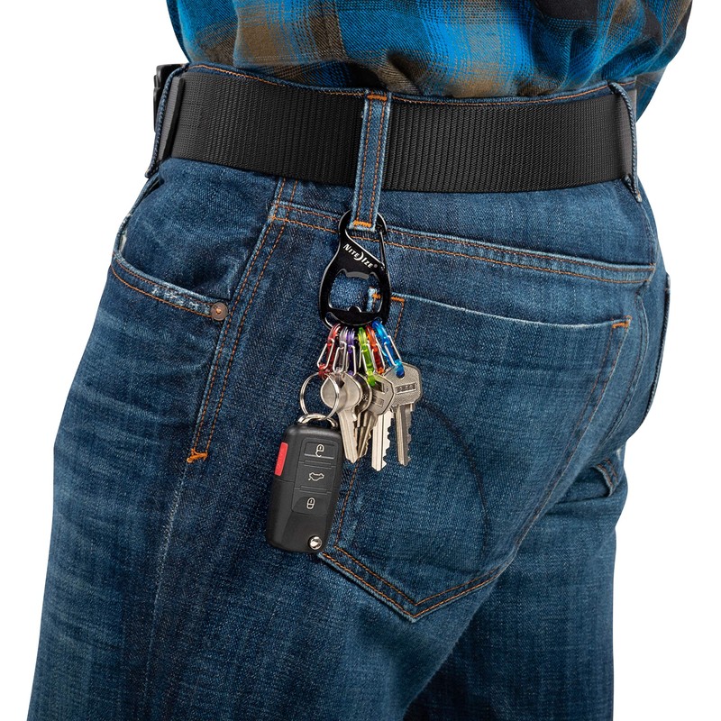 Nite Ize KRB-03-01 S-Biner Key Rack and Bottle Opener, Black