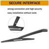 MACHSWON Car Rear Windshield Wiper Blade Arm Set for Mazda
