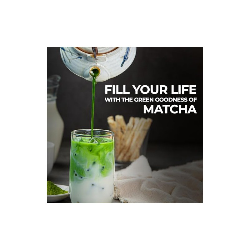 Double Dragon Organic Matcha Green Tea Powder - Premium Ceremonial
