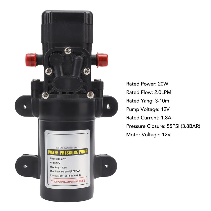 Water Pressure Diaphragm Pump Self Priming Diaphragm Pump High Pressure