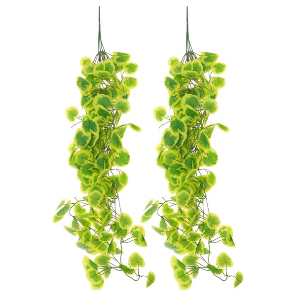 CAPASTEC 2 Pcs Fake Vines, 100cm Faux Greenery Leaves, Artificial