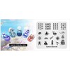 Alexnailart Nail Art Stamping Plates Image Template Stencils Manicure Ocean