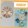 iplusmile Aluminum Clock Dial Replacement for DIY Projects Rose Gold