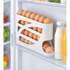 4-Tier Rolling Egg Holder for Refrigerator – Space-Saving 28–30 Egg