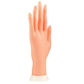 LASSUM Soft Plastic Mannequin Hand,Flexible Bendable Fake Hand Manicure Practice Tool