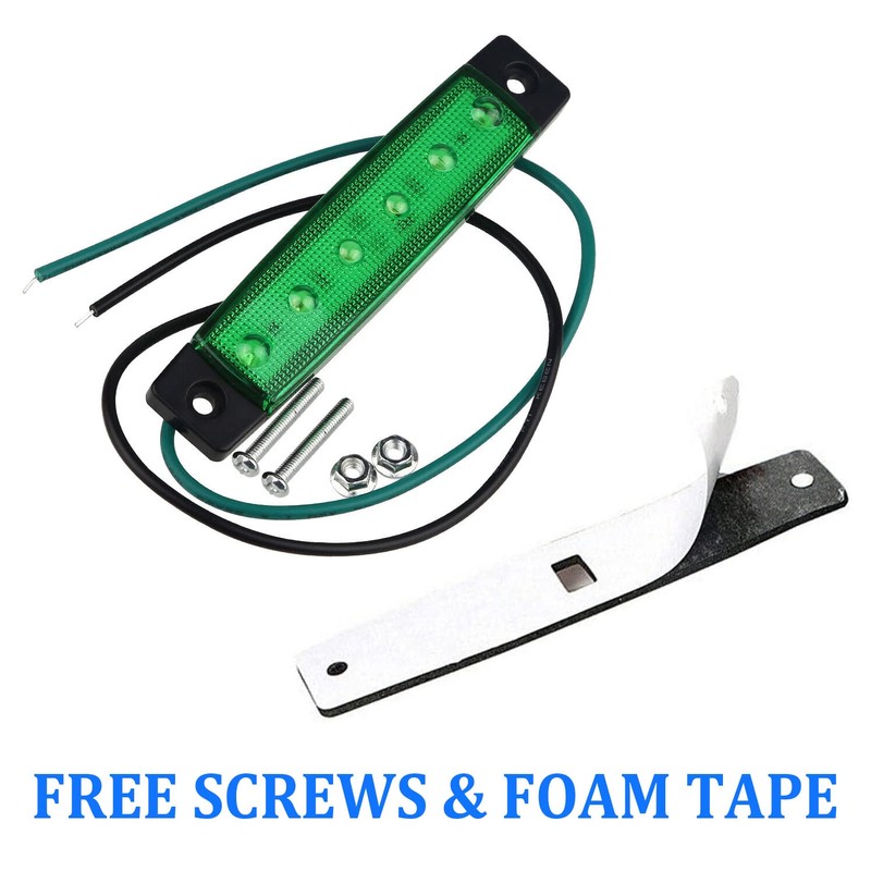 FXC 10x 6 LED Clearence Truck Bus Trailer Side Marker