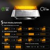 Upgraded 2pcs Magnetic Strobe Flashing Hazard Amber beacon Lights for